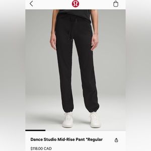 Lululemon dance studio pants size 6